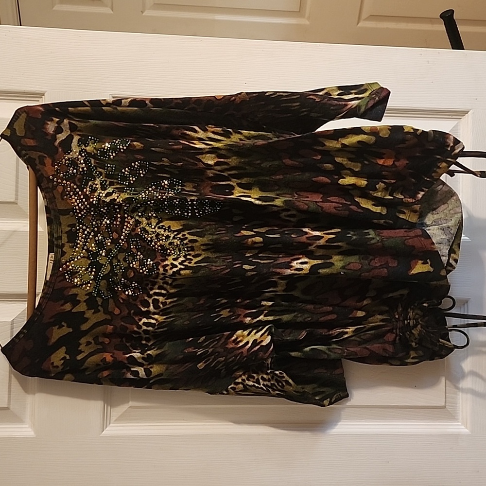 One world Animal Print Top